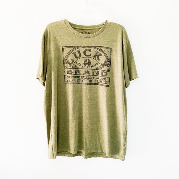 Lucky Brand Other - LUCKY BRAND Olive Green Logo Graphic Tee XL